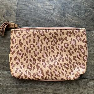 ipsy Leopard Print Pouch with Tassel